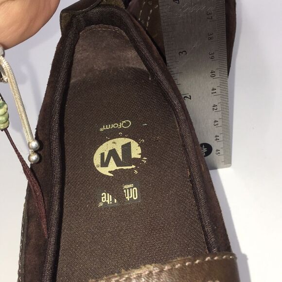 Merrell Plaza Bandeau suede Mary Jane Slip On Wedge Chocolate  Womens Size 7 - Picture 17 of 17